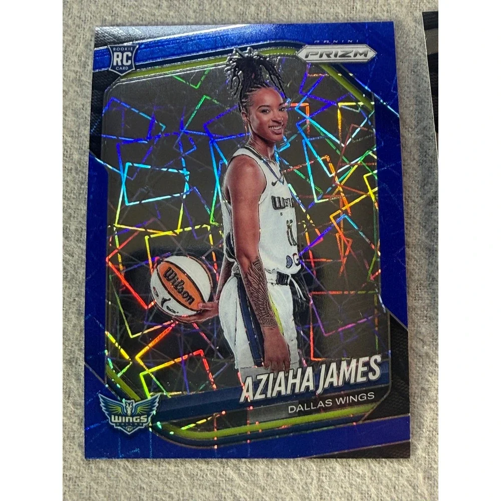 2025 Panini Donruss Prizm WNBA Aziaha James RC 7 Card Lot Blue Ice Silver